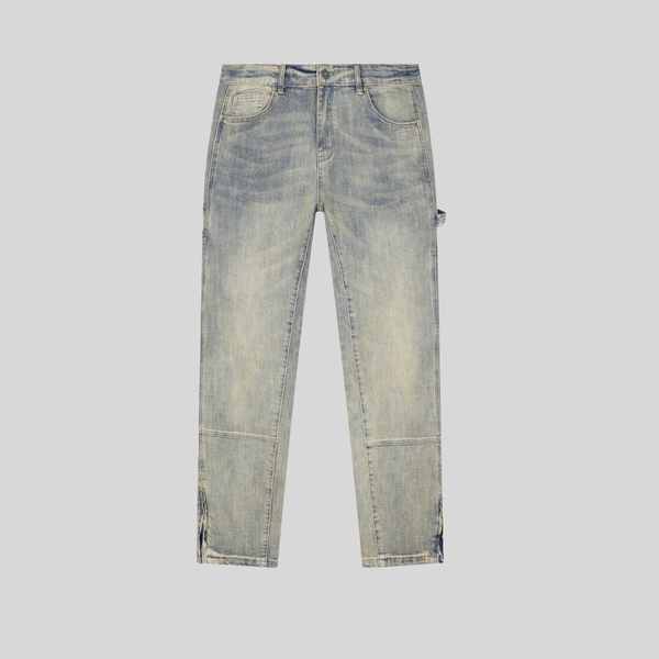 STRAIGHT WORKER DENIM JEANS BLUE RIVERO