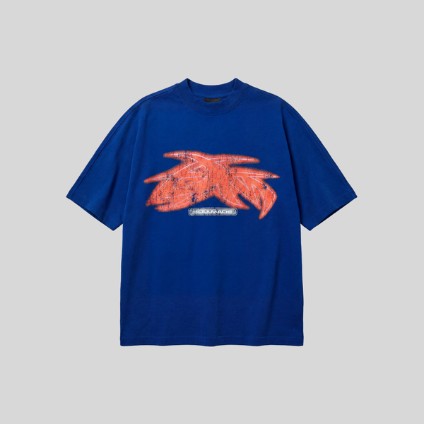 VIVID TEE WASHED BLUE GODMADE