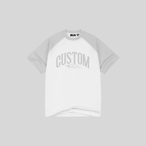 RAGLAN TEE WHITE GREY Klaim