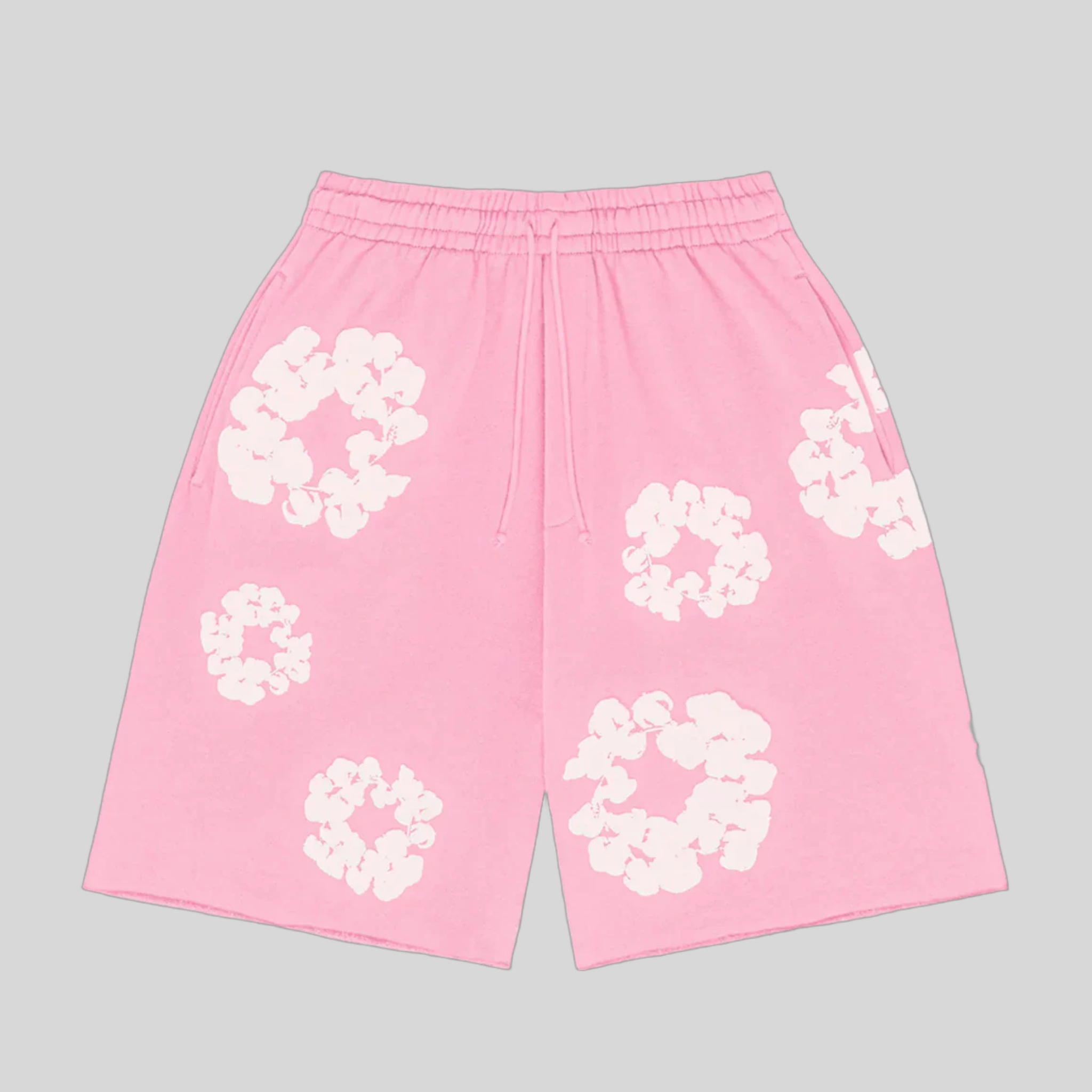 SHORT PINK DENIM TEARS
