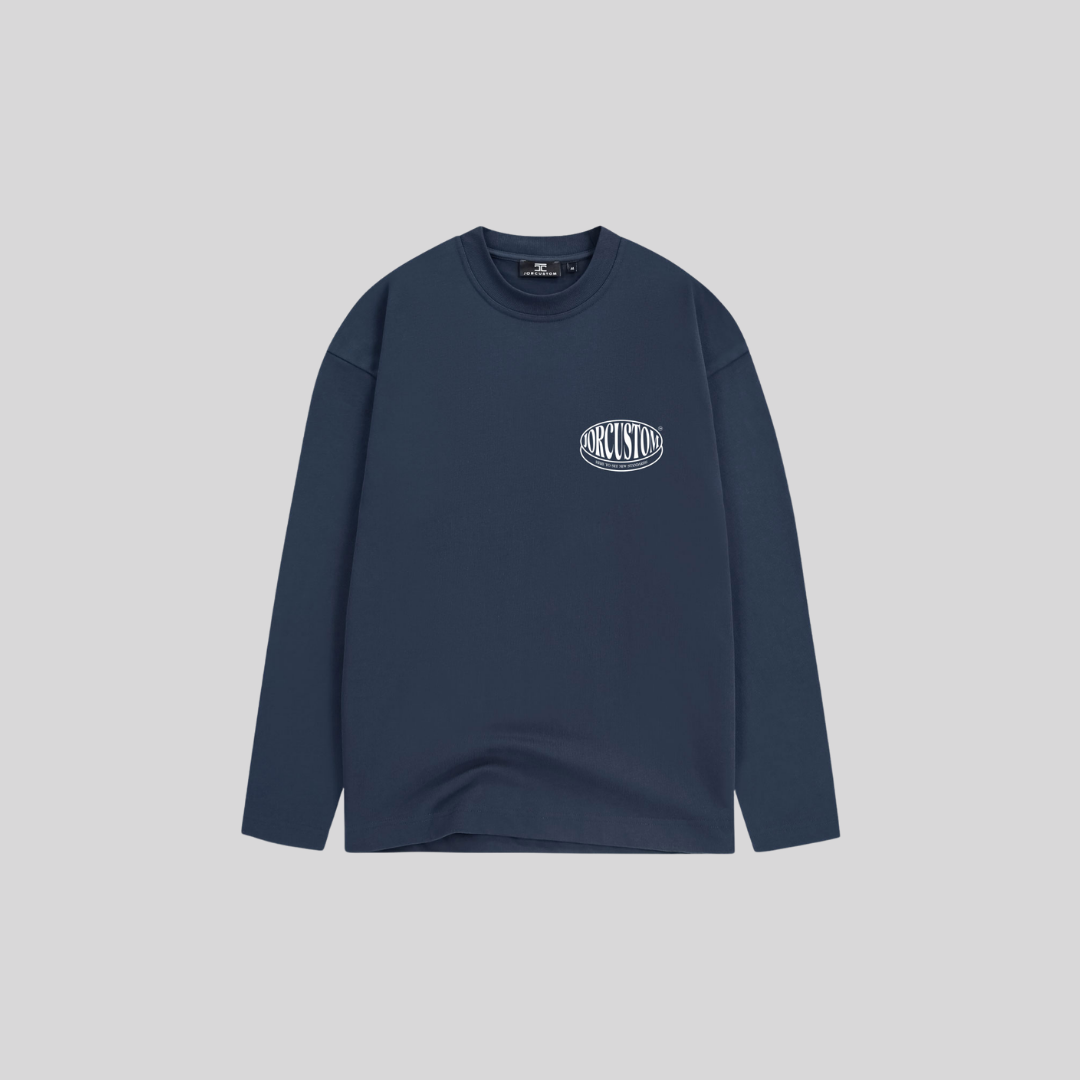 STRETCHED LONGSLEEVE MIDNIGHTBLUE