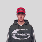 GS FOREVER TRUCKER HAT RED BLACK GODSPEED