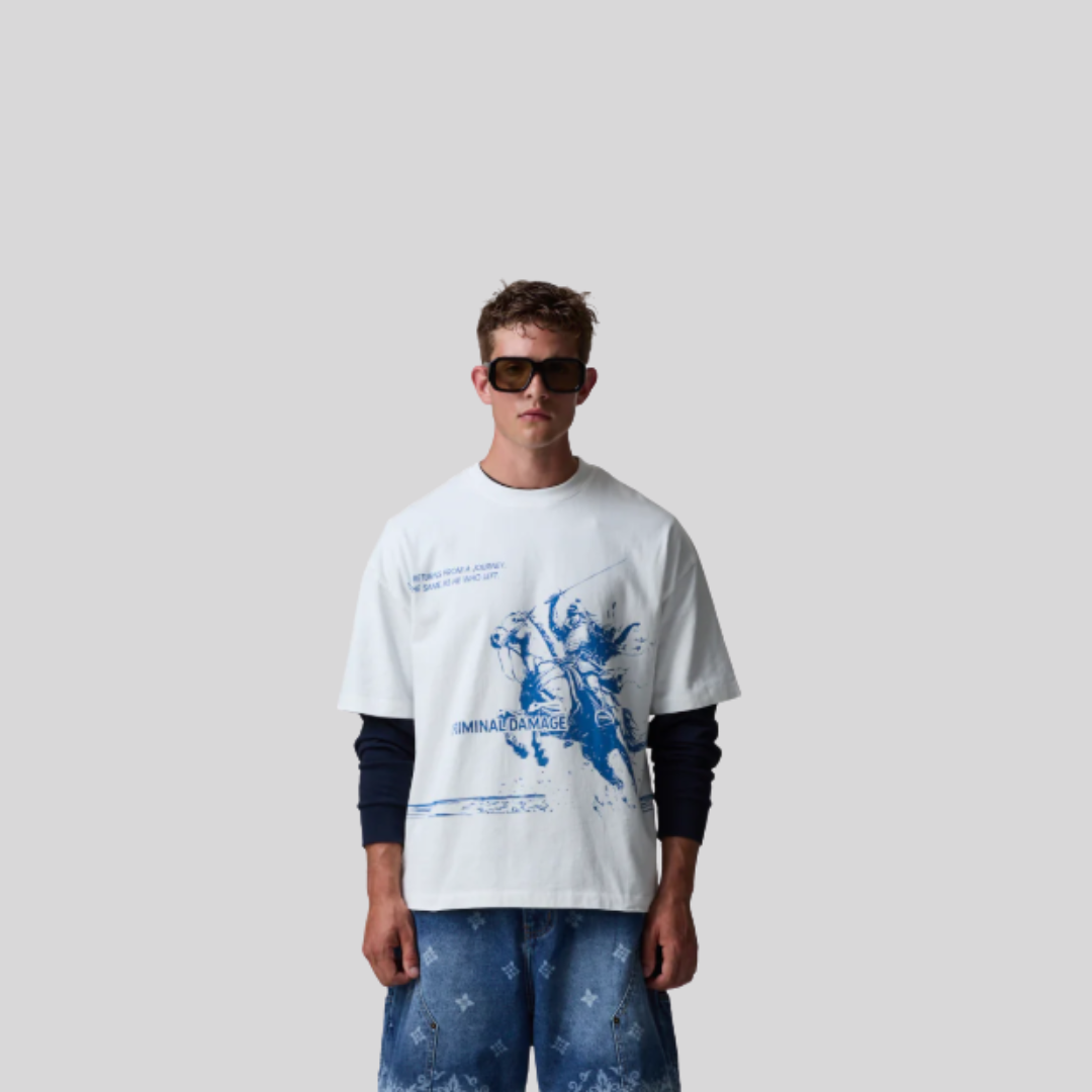 SAMURAI T-SHIRT OFF WHITE CRIMINAL DAMAGE