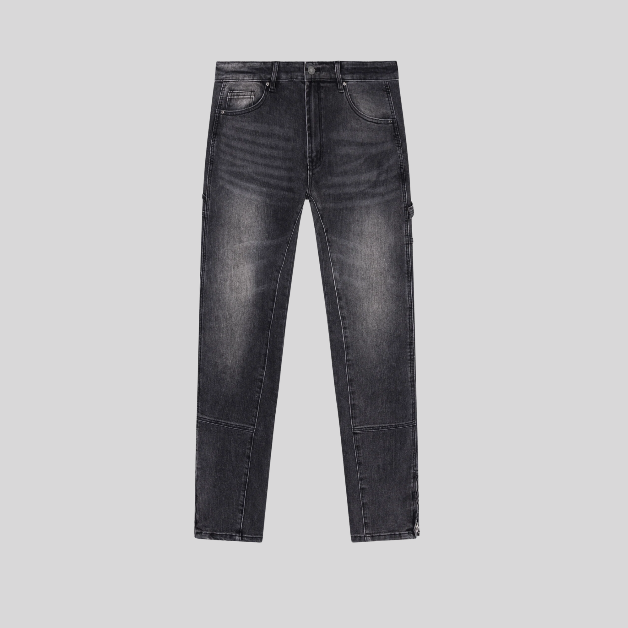 STRAIGHT WORKER DENIM JEANS BLACK Klaim