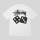 STÜSSY DICE PIGMENT DYED TEE NATURAL STUSSY
