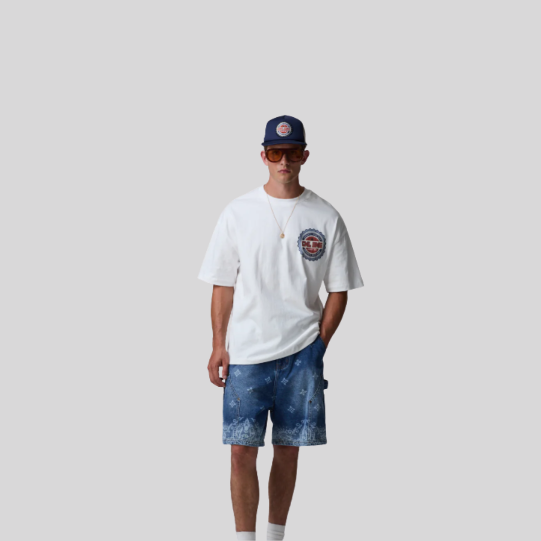 BEER BOTTLE T-SHIRT OFF WHITE CRIMINAL DAMAGE