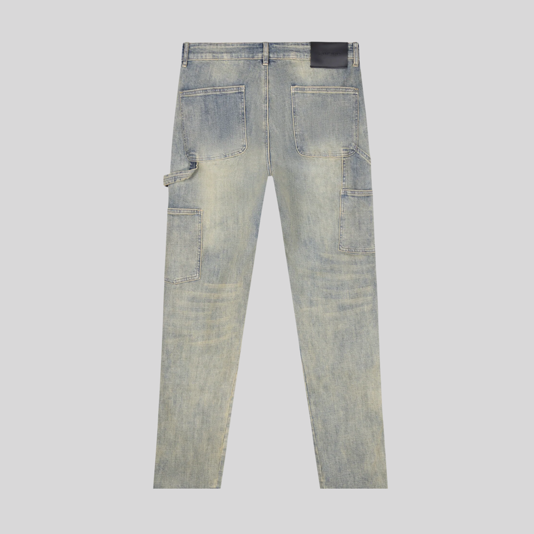 STRAIGHT WORKER DENIM JEANS BLUE RIVERO