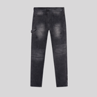 STRAIGHT WORKER DENIM JEANS BLACK Klaim