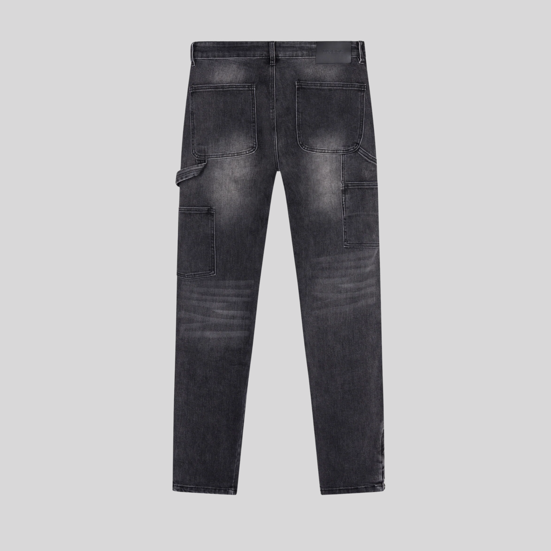 STRAIGHT WORKER DENIM JEANS BLACK Klaim