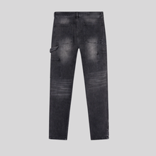 STRAIGHT WORKER DENIM JEANS BLACK Klaim