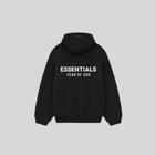 BLACK WHITE HOODIE ESSENTIALS