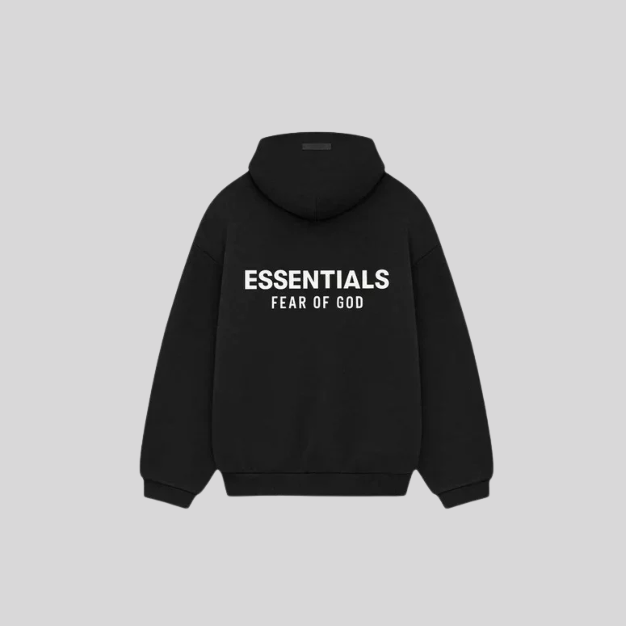 BLACK WHITE HOODIE ESSENTIALS