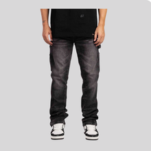 STRAIGHT WORKER DENIM JEANS BLACK Klaim