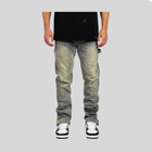STRAIGHT WORKER DENIM JEANS BLUE RIVERO