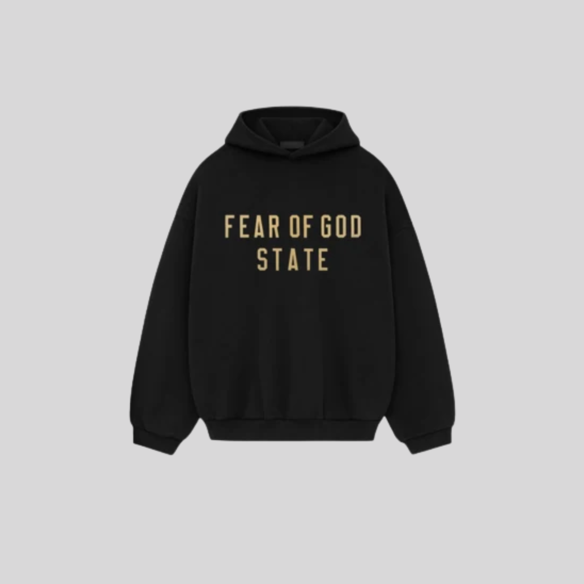 BLACK YELLOW HOODIE ESSENTIALS