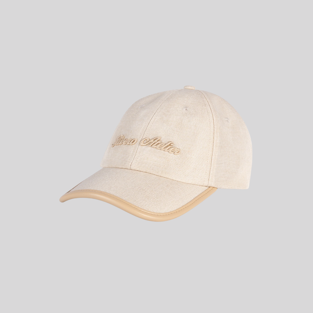 SIGNATURE ATELIER LINEN CAP
