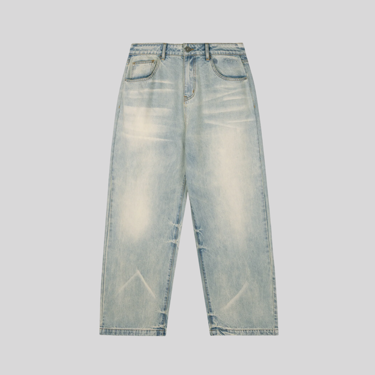 BAGGY MIST BLUE DENIM JEANS