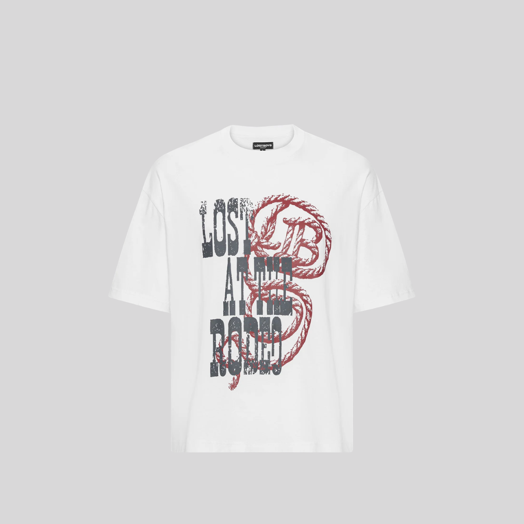 LOST AT THE RODEO TEE WHITE LOST BOYS ARCHIVES