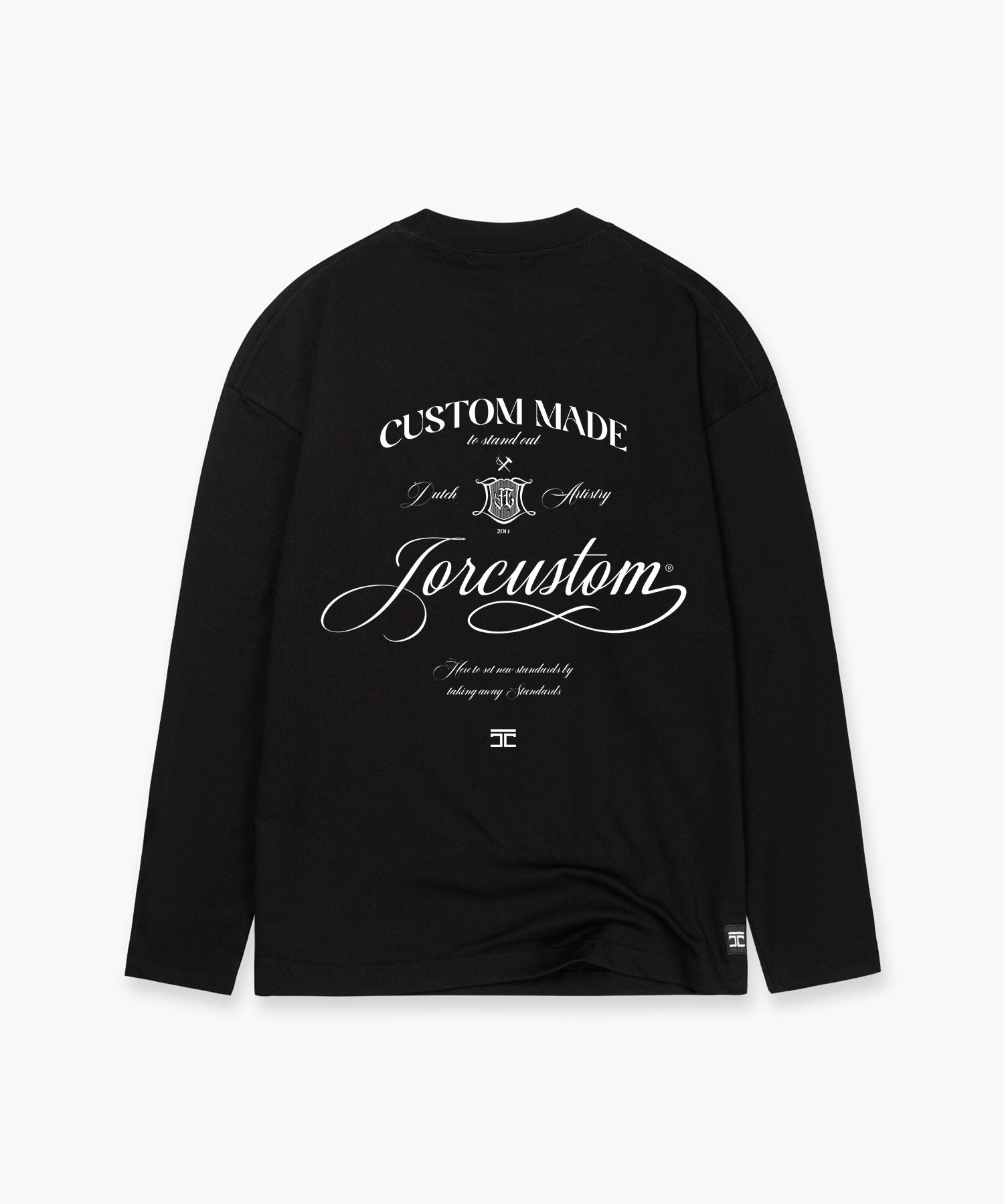 HANDSCRIPT LONGSLEEVE BLACK JORCUSTOM