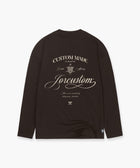 HANDSCRIPT LONGSLEEVE BROWN JORCUSTOM