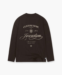 HANDSCRIPT LONGSLEEVE BROWN JORCUSTOM