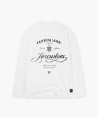 HANDSCRIPT LONGSLEEVE WHITE JORCUSTOM