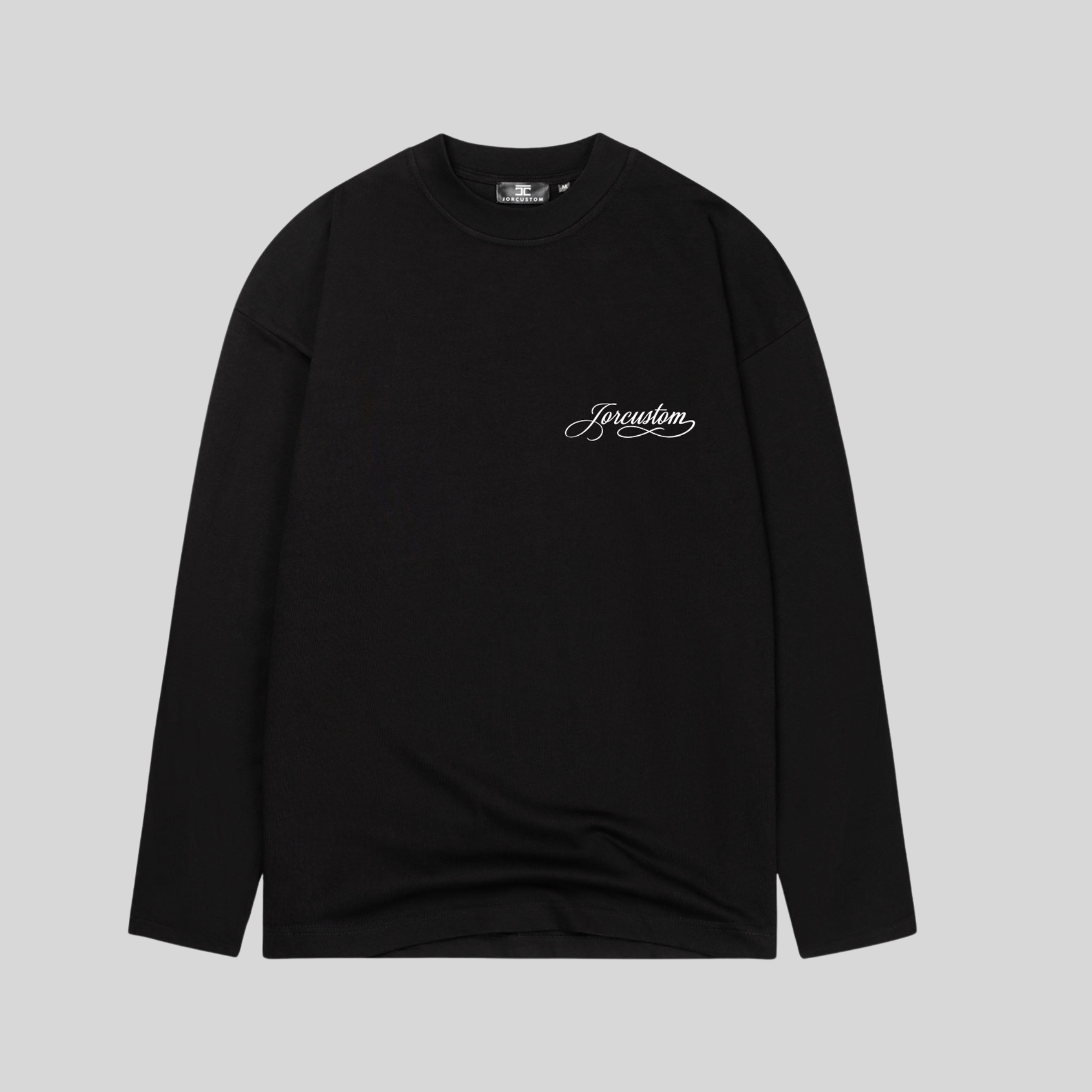 HANDSCRIPT LONGSLEEVE BLACK JORCUSTOM