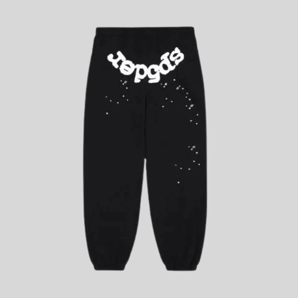 SWEATPANTS BLACK WHITE SP5DER