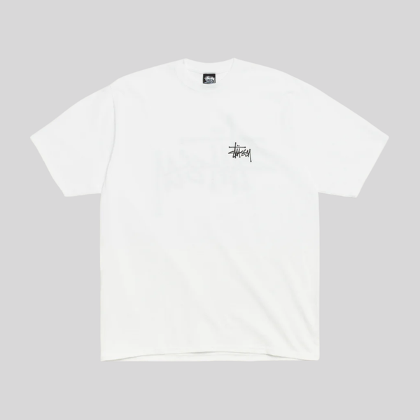 BASIC T-SHIRT WHITE STUSSY