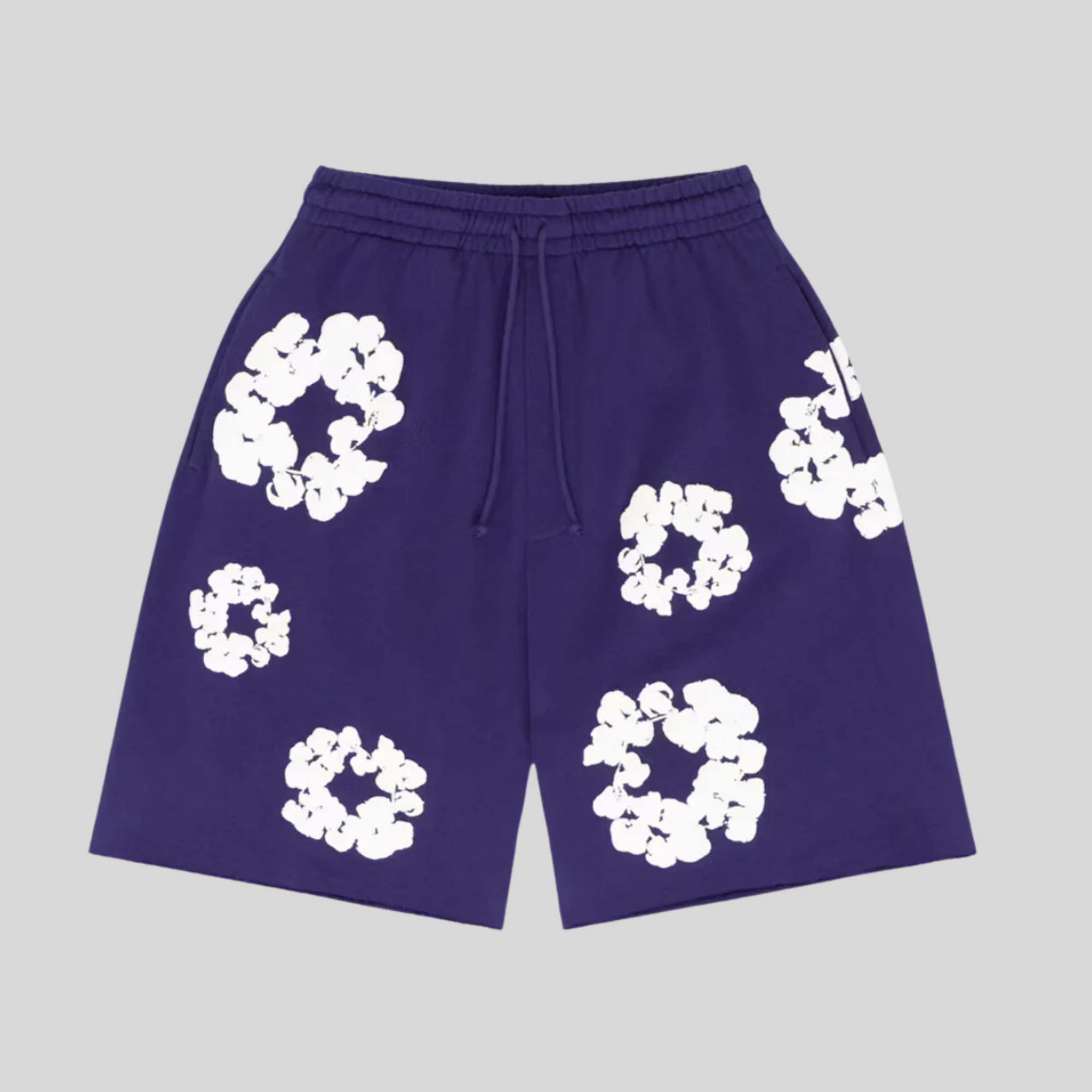 SHORT PURPLE DENIM TEARS