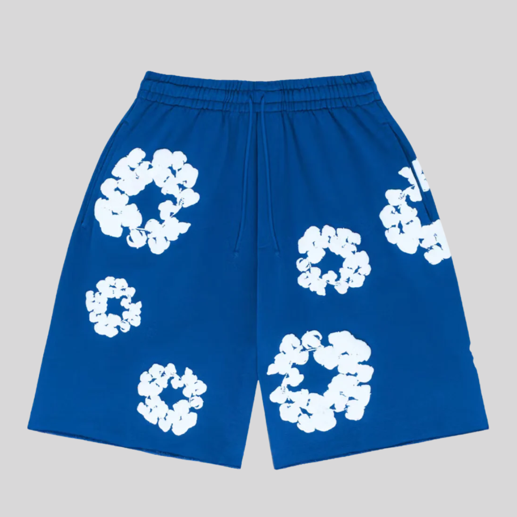 SHORT ROYAL BLUE DENIM TEARS