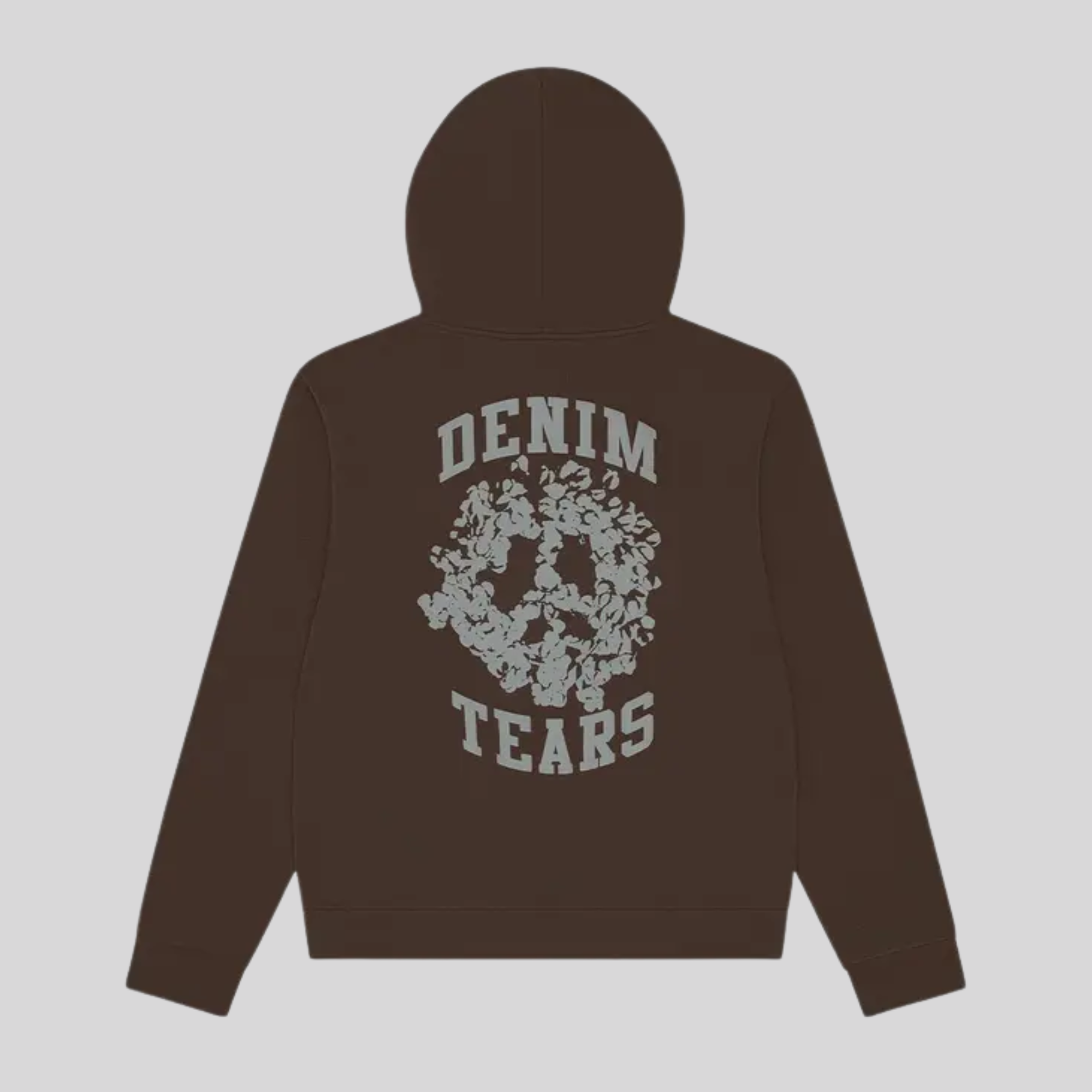 DENIM UP ZIP HOODIE BROWN DENIM TEARS