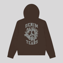 DENIM UP ZIP HOODIE BROWN DENIM TEARS
