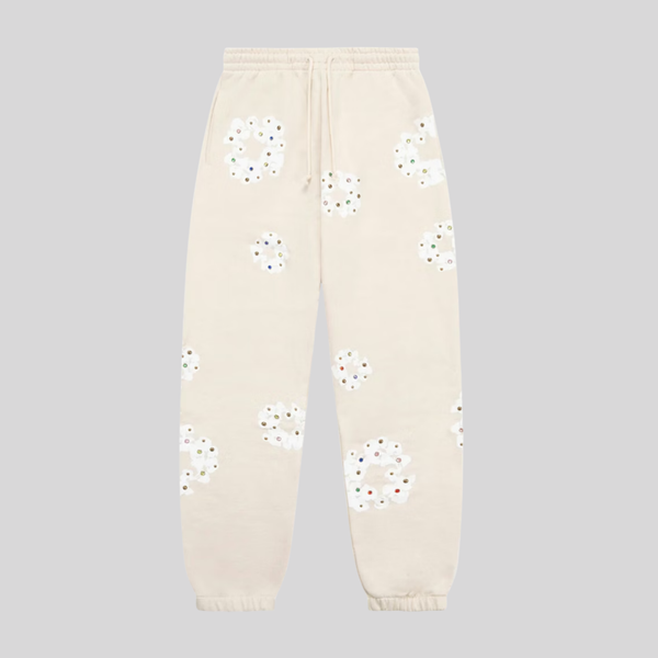 FW25 RHINESTONE SWEATPANTS - OATMEAL DENIM TEARS