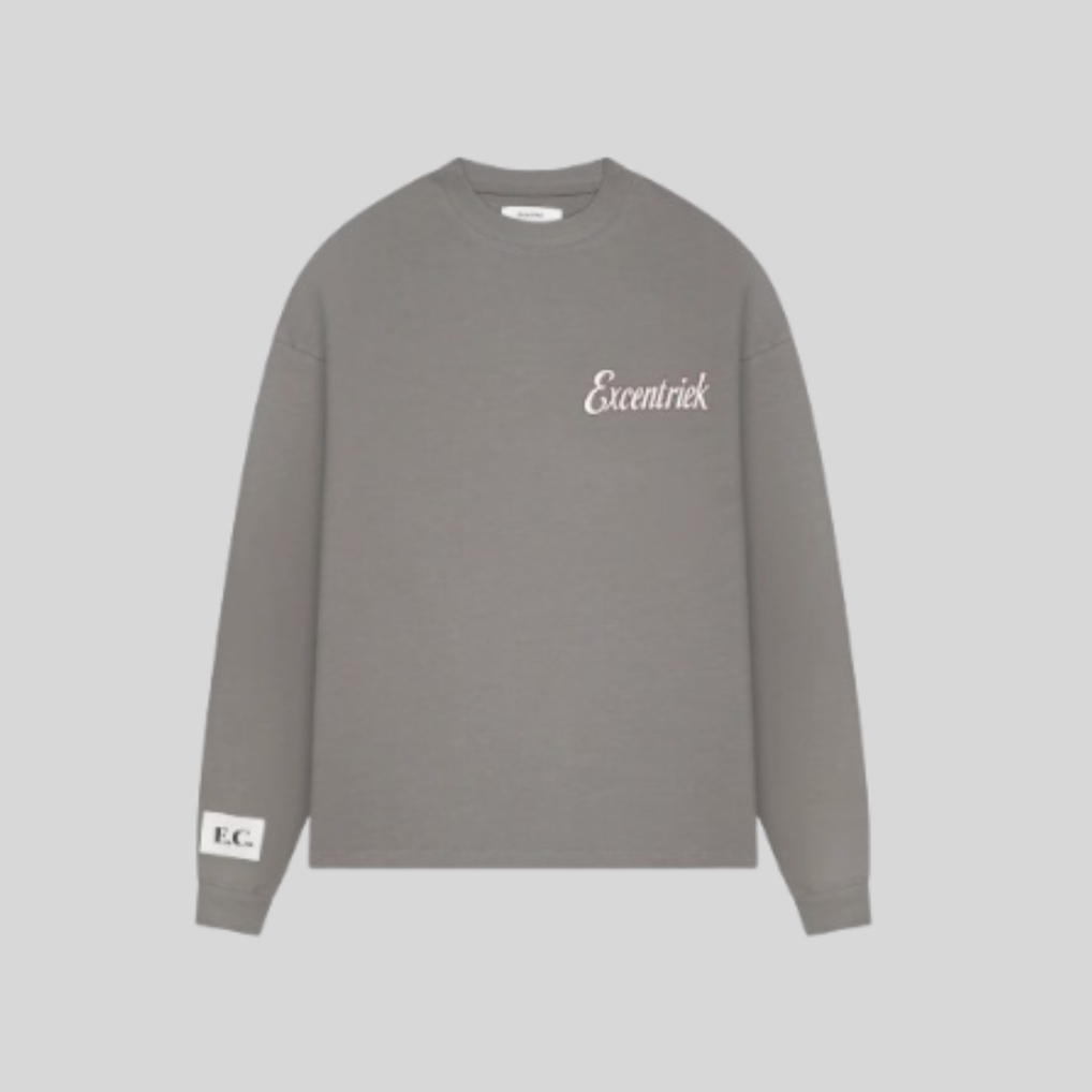 SCRIPT LONG SLEEVE SMOKED EARTH