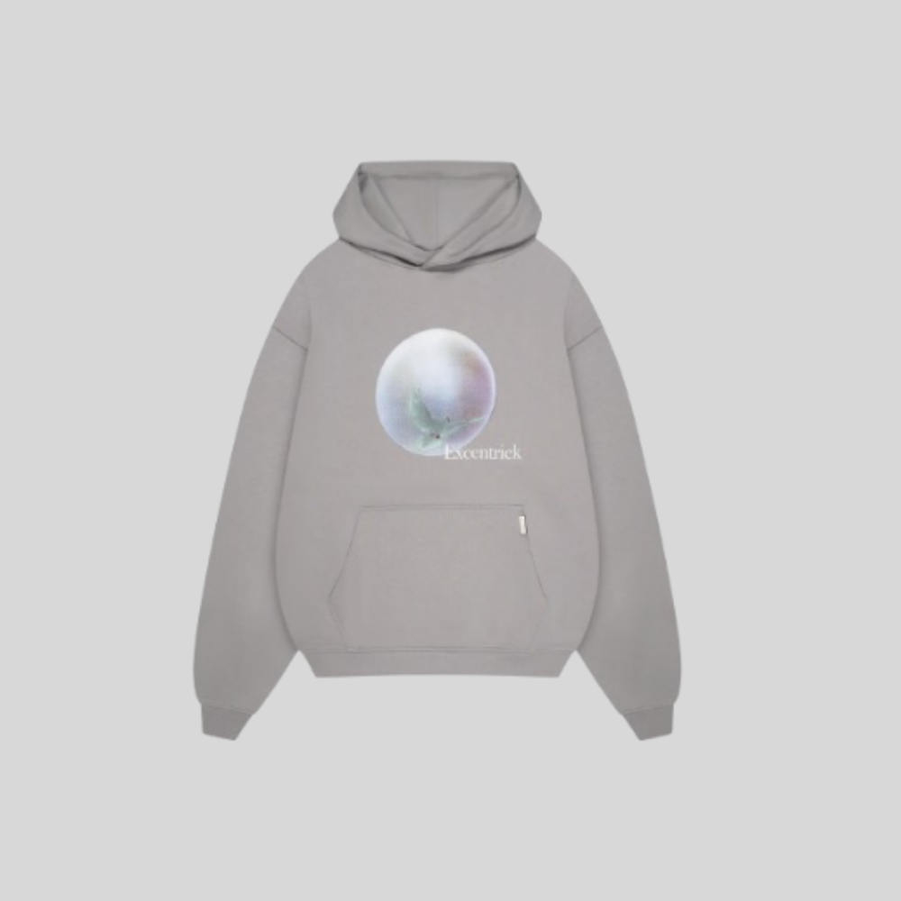 PIGEON-MOON HEAVY HOODIE SMOKE GREY