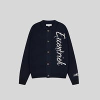 KNITTED CARDIGAN NIGHT BLUE