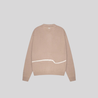 KNITTED CARDIGAN LIGHT BROWN